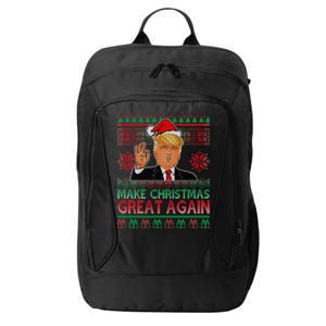 Trump Make Christmas Great Again Ugly City Backpack