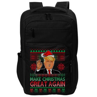 Trump Make Christmas Great Again Ugly Impact Tech Backpack
