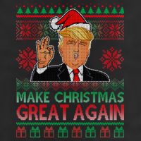 Trump Make Christmas Great Again Ugly Adult Drive Performance Visor