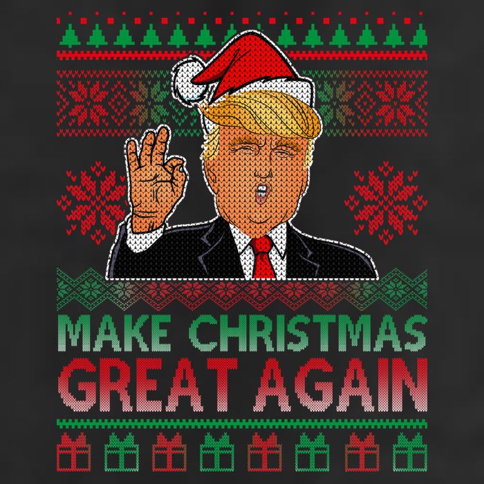 Trump Make Christmas Great Again Ugly Adult Drive Performance Visor