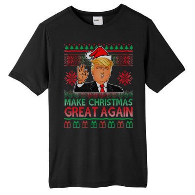 Trump Make Christmas Great Again Ugly Tall Fusion ChromaSoft Performance T-Shirt