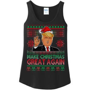 Trump Make Christmas Great Again Ugly Ladies Essential Tank