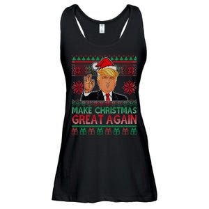 Trump Make Christmas Great Again Ugly Ladies Essential Flowy Tank