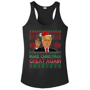 Trump Make Christmas Great Again Ugly Ladies PosiCharge Competitor Racerback Tank