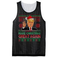 Trump Make Christmas Great Again Ugly Mesh Reversible Basketball Jersey Tank