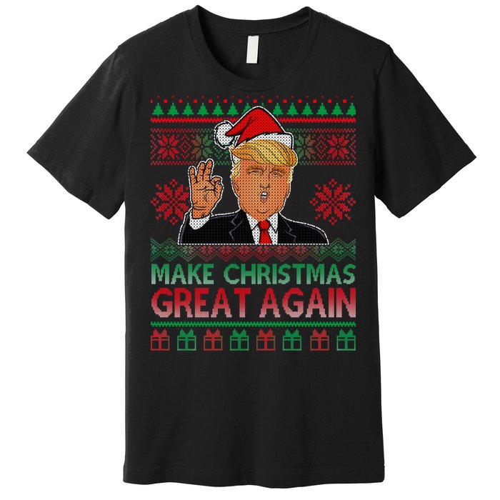 Trump Make Christmas Great Again Ugly Premium T-Shirt