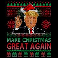 Trump Make Christmas Great Again Ugly Baby Bodysuit