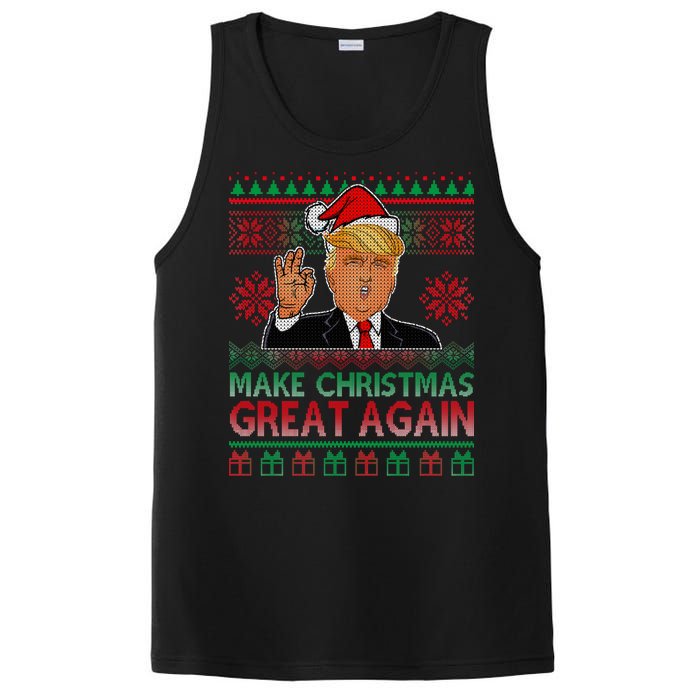 Trump Make Christmas Great Again Ugly PosiCharge Competitor Tank