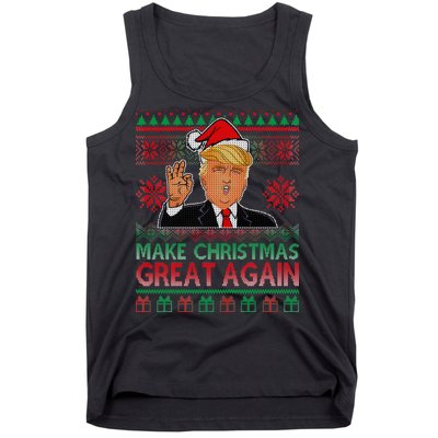 Trump Make Christmas Great Again Ugly Tank Top