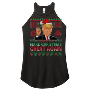 Trump Make Christmas Great Again Ugly Women's Perfect Tri Rocker Tank