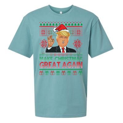 Trump Make Christmas Great Again Ugly Sueded Cloud Jersey T-Shirt