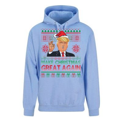 Trump Make Christmas Great Again Ugly Unisex Surf Hoodie