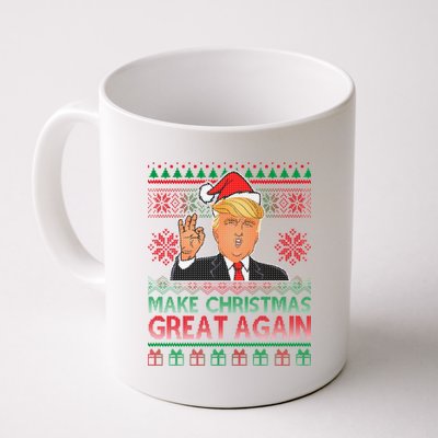 Trump Make Christmas Great Again Ugly Coffee Mug