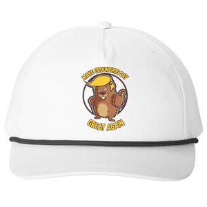 Trump Make Groundhog Day Great Again Snapback Five-Panel Rope Hat