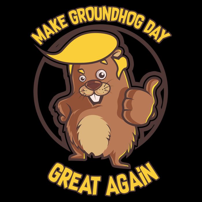Trump Make Groundhog Day Great Again Youth Performance Sprint T-Shirt