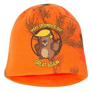 Trump Make Groundhog Day Great Again Kati - Camo Knit Beanie