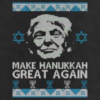 Trump Make Hanukkah Great Again Ugly Adult Drive Performance Visor