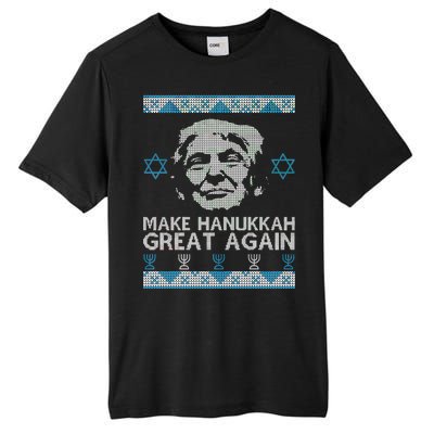 Trump Make Hanukkah Great Again Ugly Tall Fusion ChromaSoft Performance T-Shirt