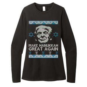 Trump Make Hanukkah Great Again Ugly Womens CVC Long Sleeve Shirt