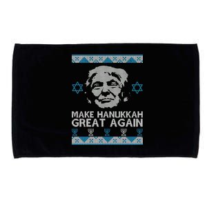 Trump Make Hanukkah Great Again Ugly Microfiber Hand Towel