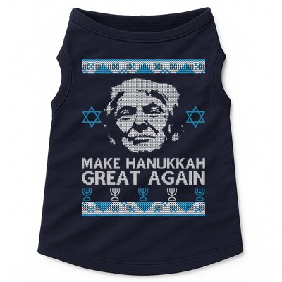 Trump Make Hanukkah Great Again Ugly Doggie Tank