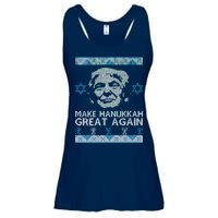 Trump Make Hanukkah Great Again Ugly Ladies Essential Flowy Tank