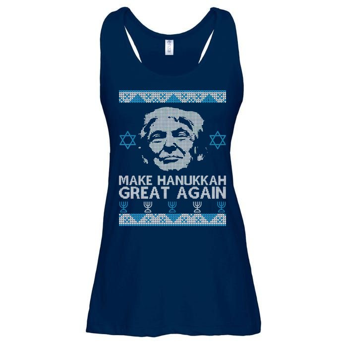 Trump Make Hanukkah Great Again Ugly Ladies Essential Flowy Tank