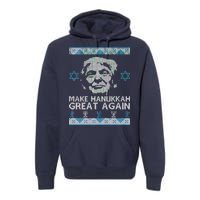 Trump Make Hanukkah Great Again Ugly Premium Hoodie