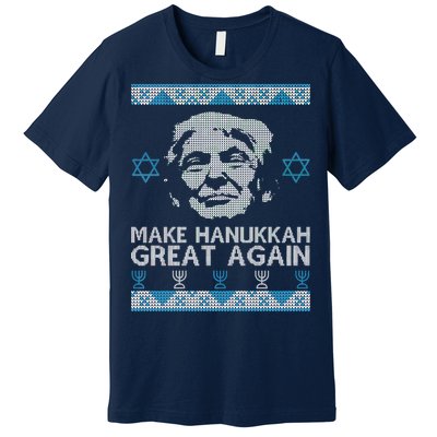 Trump Make Hanukkah Great Again Ugly Premium T-Shirt