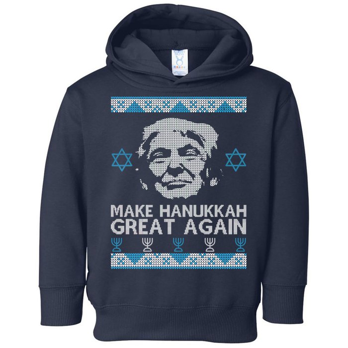 Trump Make Hanukkah Great Again Ugly Toddler Hoodie