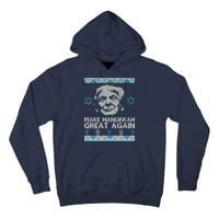 Trump Make Hanukkah Great Again Ugly Tall Hoodie