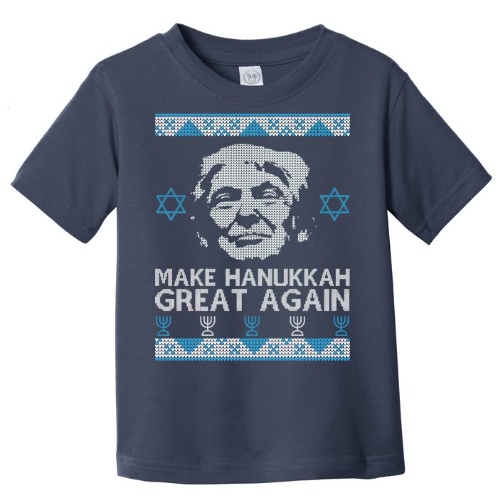 Trump Make Hanukkah Great Again Ugly Toddler T-Shirt