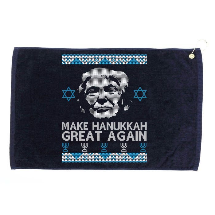 Trump Make Hanukkah Great Again Ugly Grommeted Golf Towel