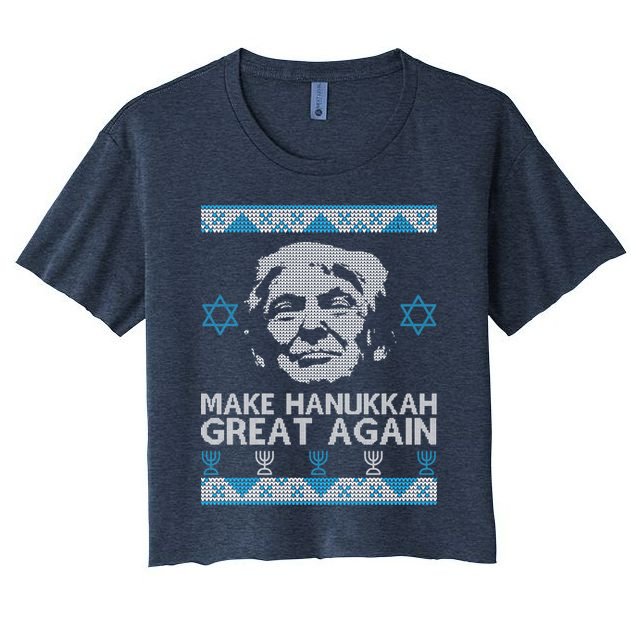 Trump Make Hanukkah Great Again Ugly Crop Top