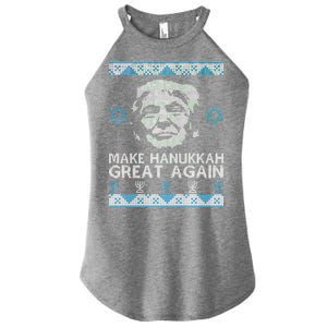 Trump Make Hanukkah Great Again Ugly Women's Perfect Tri Rocker Tank