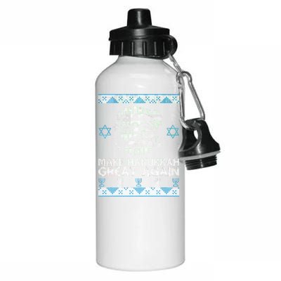 Trump Make Hanukkah Great Again Ugly Aluminum Water Bottle