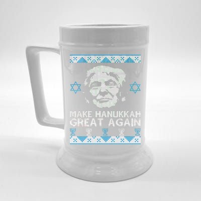 Trump Make Hanukkah Great Again Ugly Beer Stein