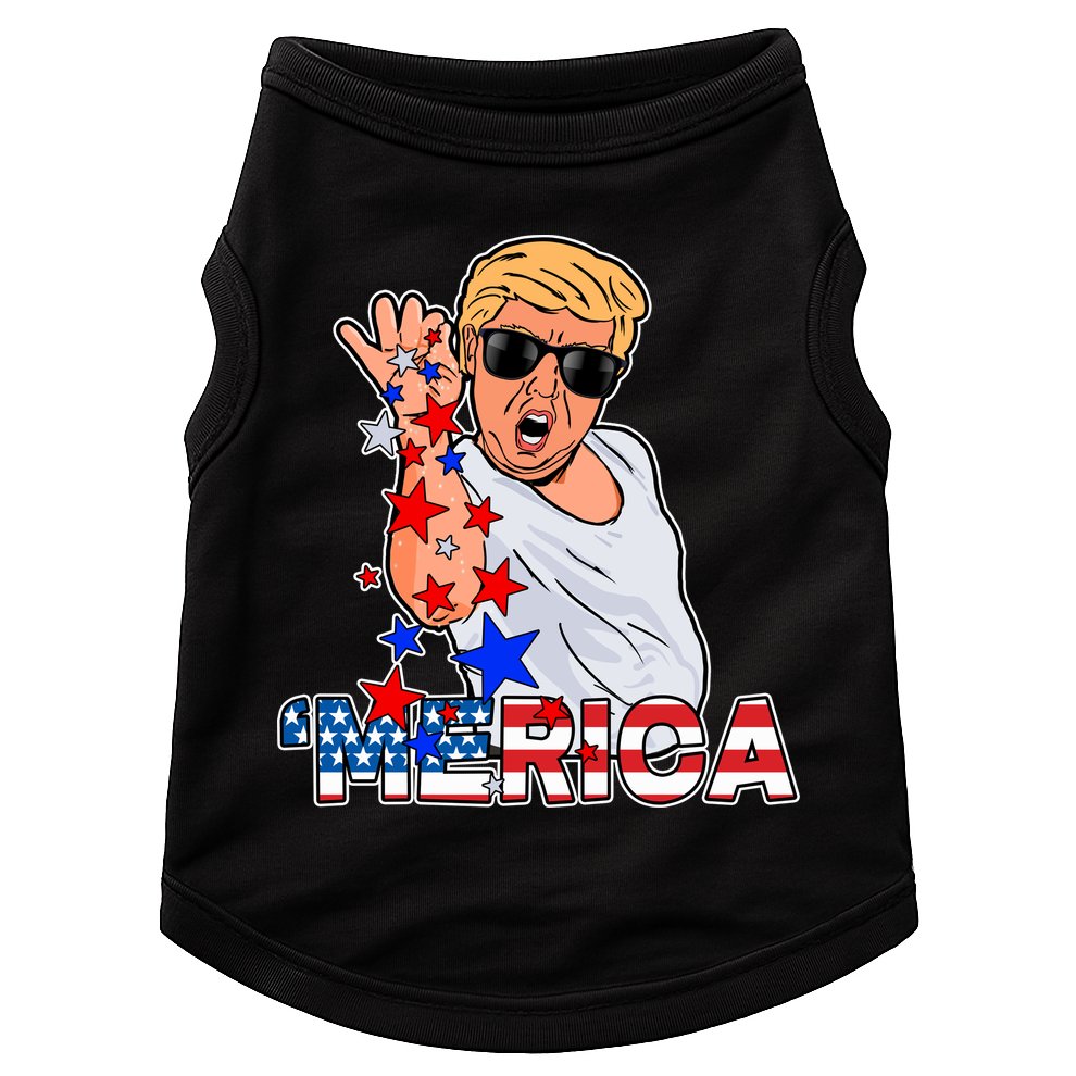 Trump Merica Salt Bae Doggie Tank
