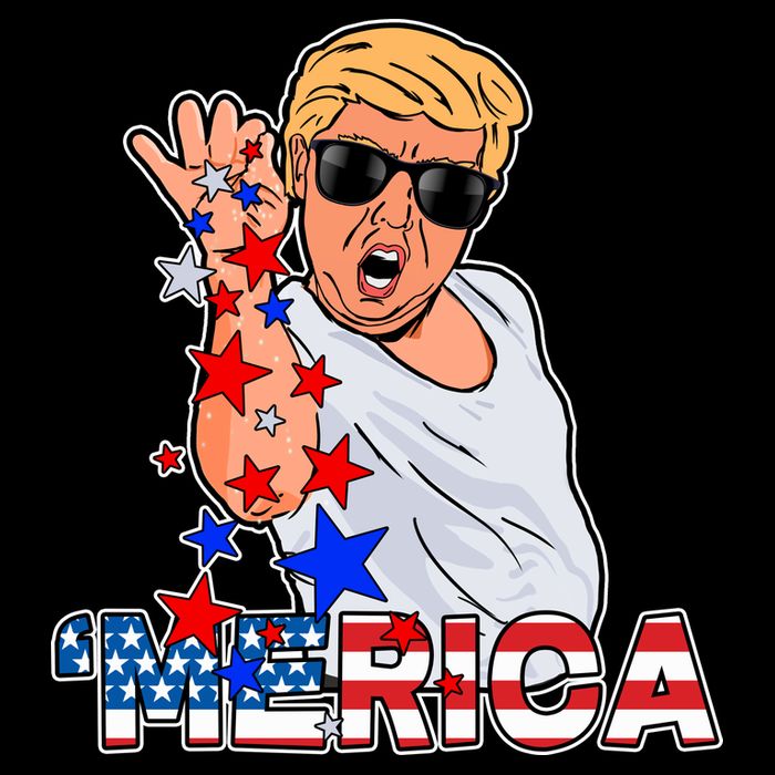 Trump Merica Salt Bae Doggie Tank