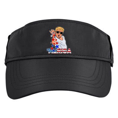 Trump Merica Salt Bae Adult Drive Performance Visor