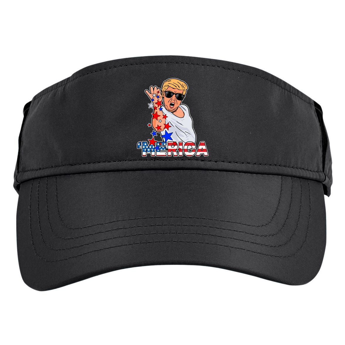 Trump Merica Salt Bae Adult Drive Performance Visor
