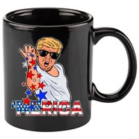 Trump Merica Salt Bae 11oz C Handle Ceramic Mug