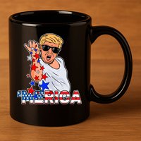 Trump Merica Salt Bae 11oz C Handle Ceramic Mug