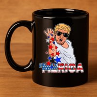Trump Merica Salt Bae 11oz C Handle Ceramic Mug