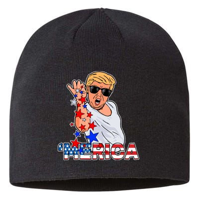 Trump Merica Salt Bae Sustainable Beanie