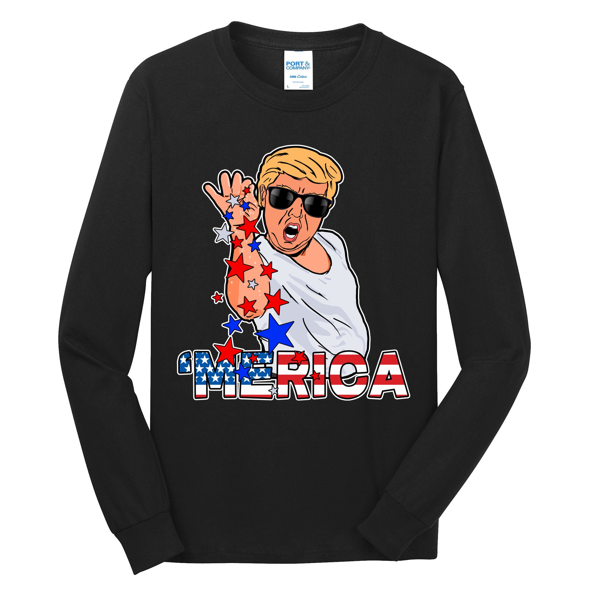 Trump Merica Salt Bae Tall Long Sleeve T-Shirt