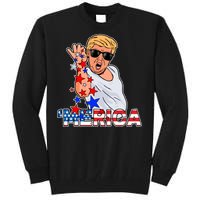 Trump Merica Salt Bae Tall Sweatshirt