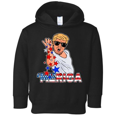 Trump Merica Salt Bae Toddler Hoodie