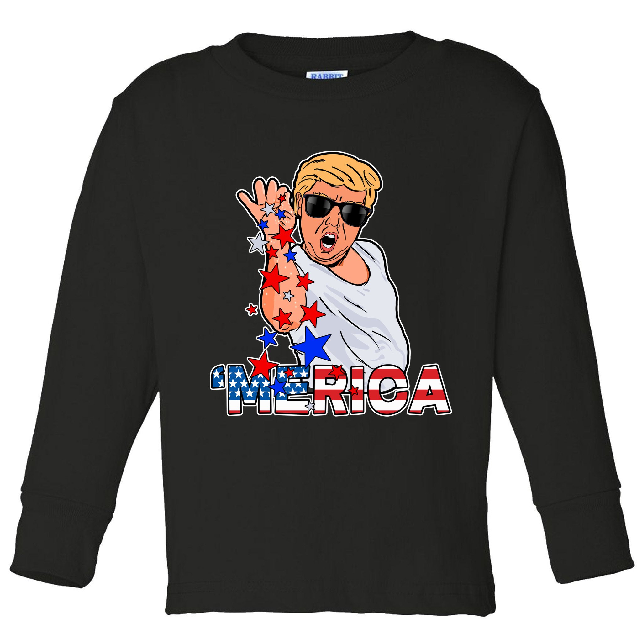 Trump Merica Salt Bae Toddler Long Sleeve Shirt