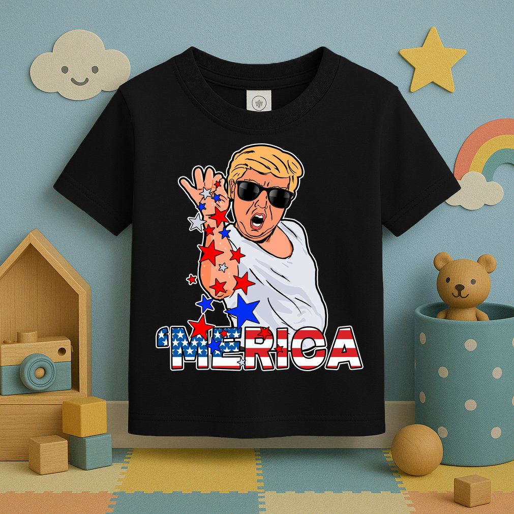 Trump Merica Salt Bae Toddler T-Shirt